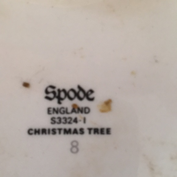 Spode Heart shaped Christmas tree dish - Picture 3 of 3